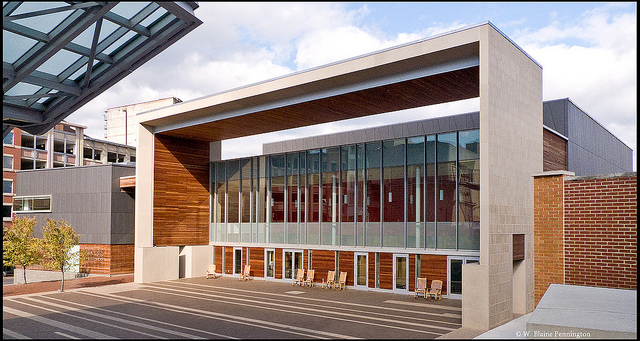 front of civic center